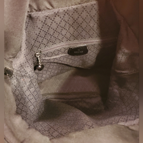 Gucci Vintage Black Nylon Bamboo Tote Bag - Picture 10 of 15